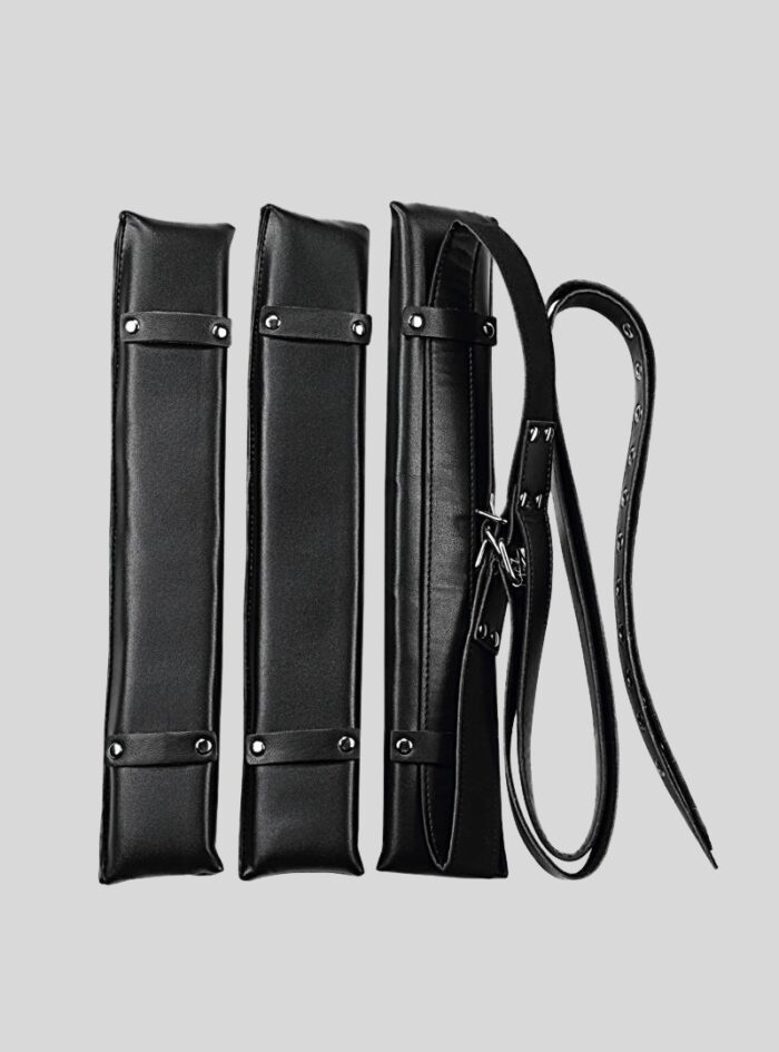 SM Thigh Restraint Sling Legs Binding Puttee Leather Suit Bondage Sex Toy for Women