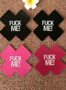 Cross-shaped seductive sexy cloth breast stickers