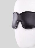 Elastic PU Leather Blindfold Plush Flirting Eye Mask For Men & Women