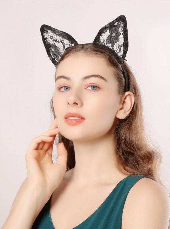 Lace cat ears hair band