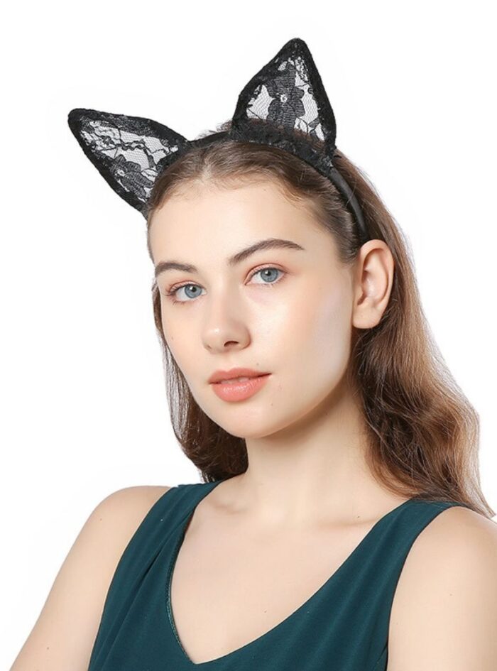 Lace cat ears hair band