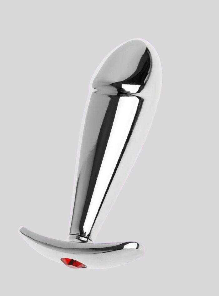 Stainless Steel Alloy Anal Plug With Rhinestones