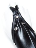 bang nail open finger sexy patent leather gloves