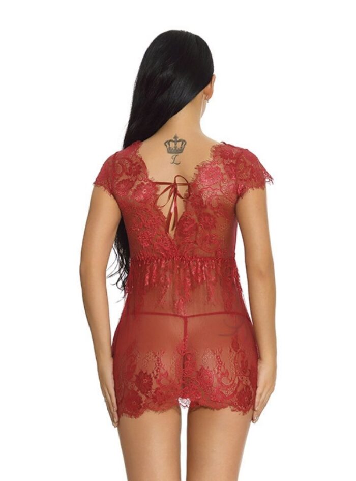 lace lace see-through erotic pajamas