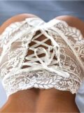 package hip hollow triangle lace panties