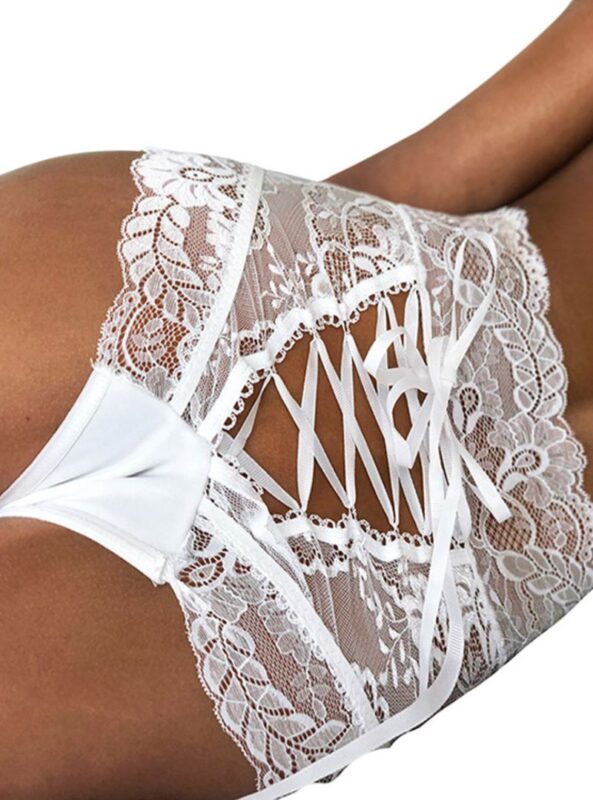 package hip hollow triangle lace panties