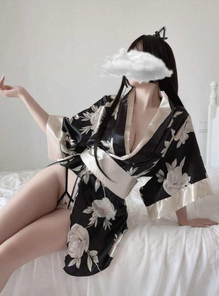 plus size Japanese sexy kimono underwear