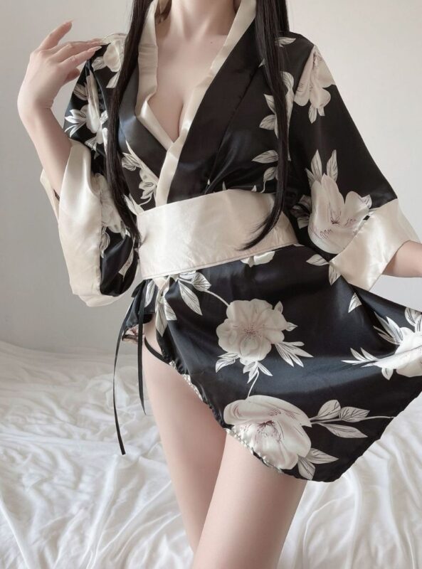 plus size Japanese sexy kimono underwear