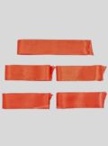 5 Pcs Smooth Satin Silky Eye Sleeping Mask Blindfold Tie Up Set Red