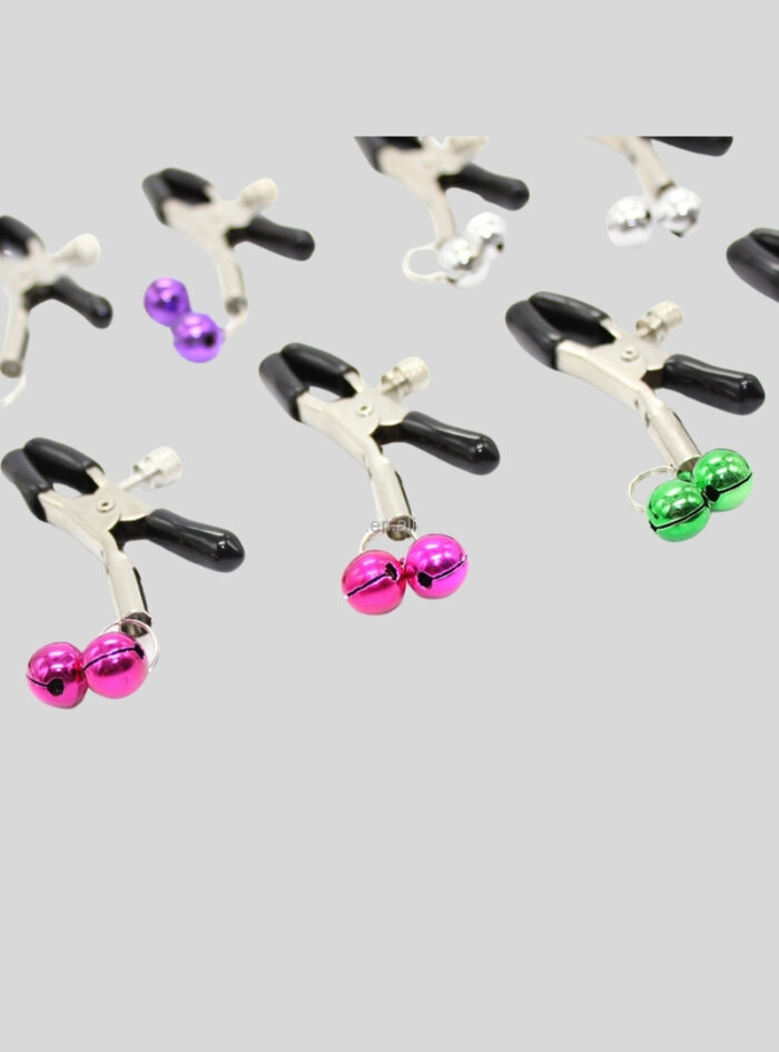 Adjustable Non-Piercing Adjustable Metal Nipple Clamps With Bell