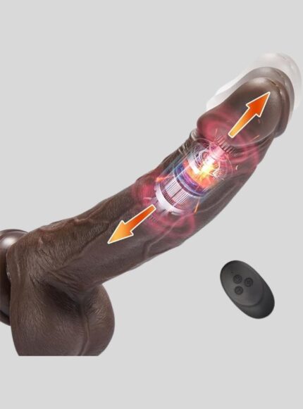 Black Thrusting Realistic Dildo