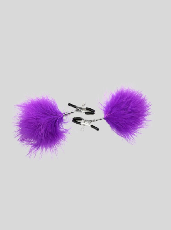 Pink Feather Nipple Clamps For Women