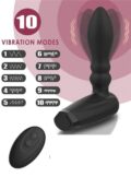 Inflatable and Vibrating Prostate Massager Butt Plug