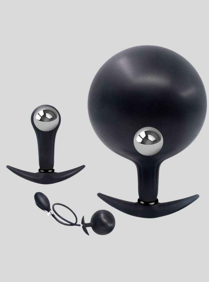 Intimate Super Big metal ball Inflatable Air-filled Pump Butt Plug