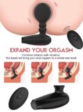 Inflatable and Vibrating Prostate Massager Butt Plug