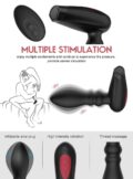 Inflatable and Vibrating Prostate Massager Butt Plug