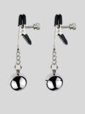 Stainless Steel Nipple Clamps Ball Weight Heavy Sex Toy