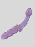 G-spot Glass Dildo With Anal Bead