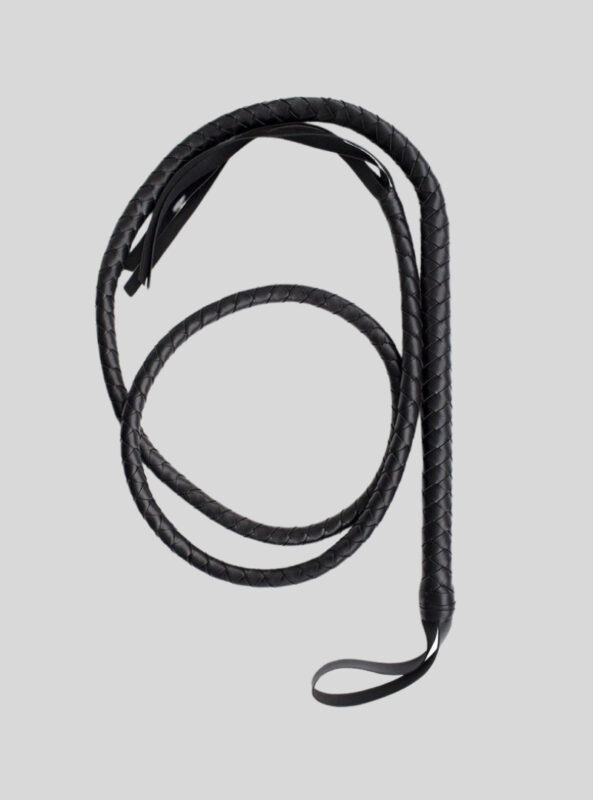 PU Leather Long Horse Whip, Suitable For Equestrian, Stage Performance