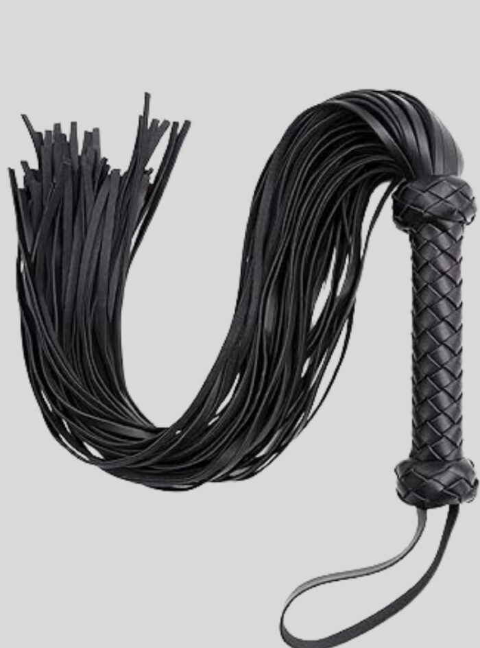 Premium Leather Sex Bondage Toy Whip for Intense Role Play