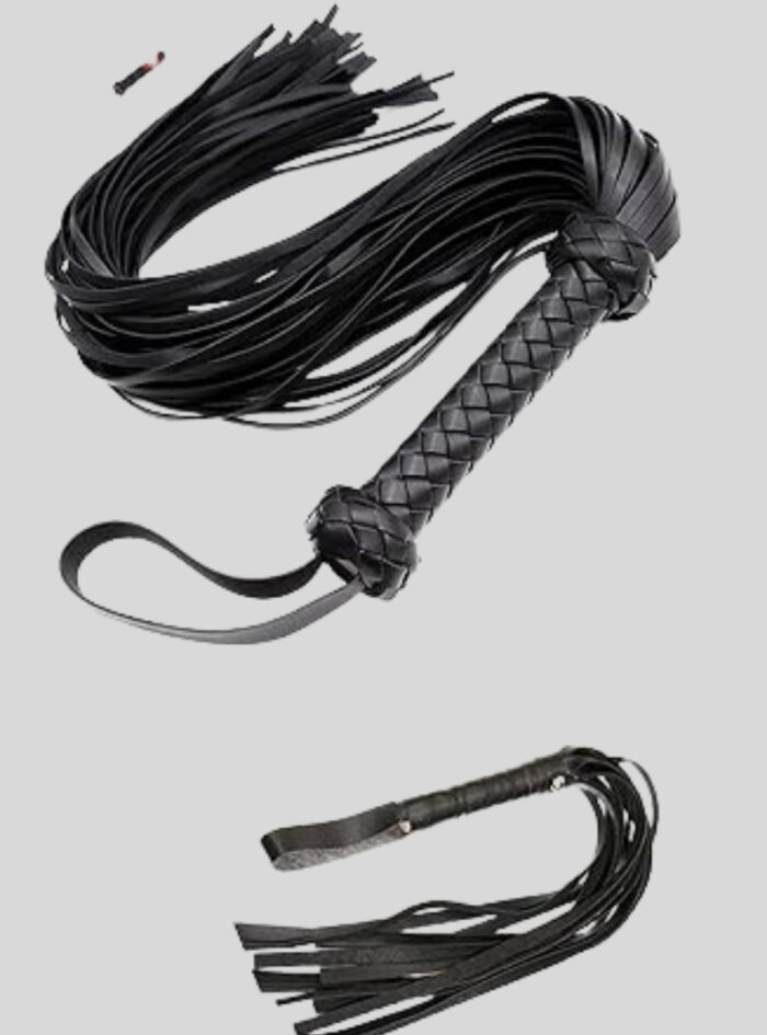 Premium Leather Sex Bondage Toy Whip for Intense Role Play