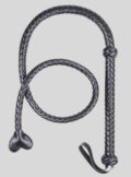 Leather Horse Whip with Lashing Handle Paddle Scattered Whip