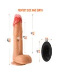 8.6-Inch Silicone Ball Bearing Dildo Vibrator