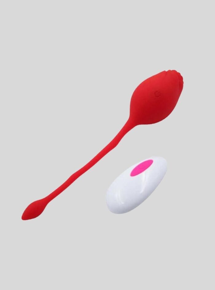 Rose egg vibrator with tail