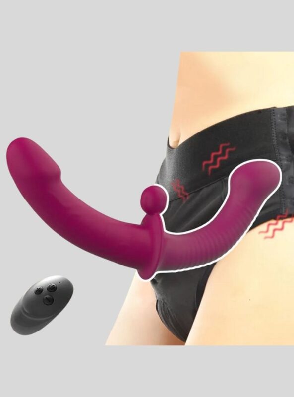 Remote control double side vibrating panties