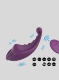 Purple silicone wearable Vulva massager