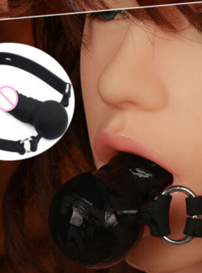 Silicone Dildos Mouth Plugs Full Silicone Straps Pin Buckle Mouth