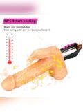 Telescopic Swinging Simulation Dildo and Heated Tongue Masturbator