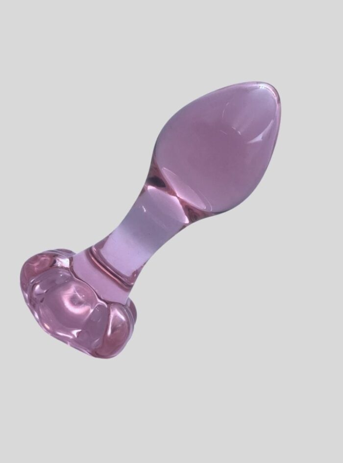 Pink Glass Anal Dildo