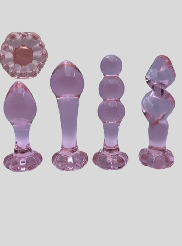 Pink Glass Anal Dildo