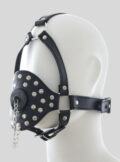 Head Harness BDSM Bondage Funnel Strap Mouth Gag Fixation Muzzle Ring