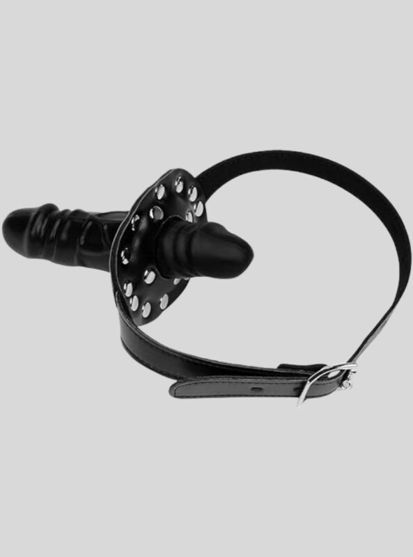 Strap-On Mouth Gag Realistic Dildo Harness Set