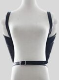 Black Unisex Over Shoulder Arm Binder Bondage Sleeve Armbinder Harness