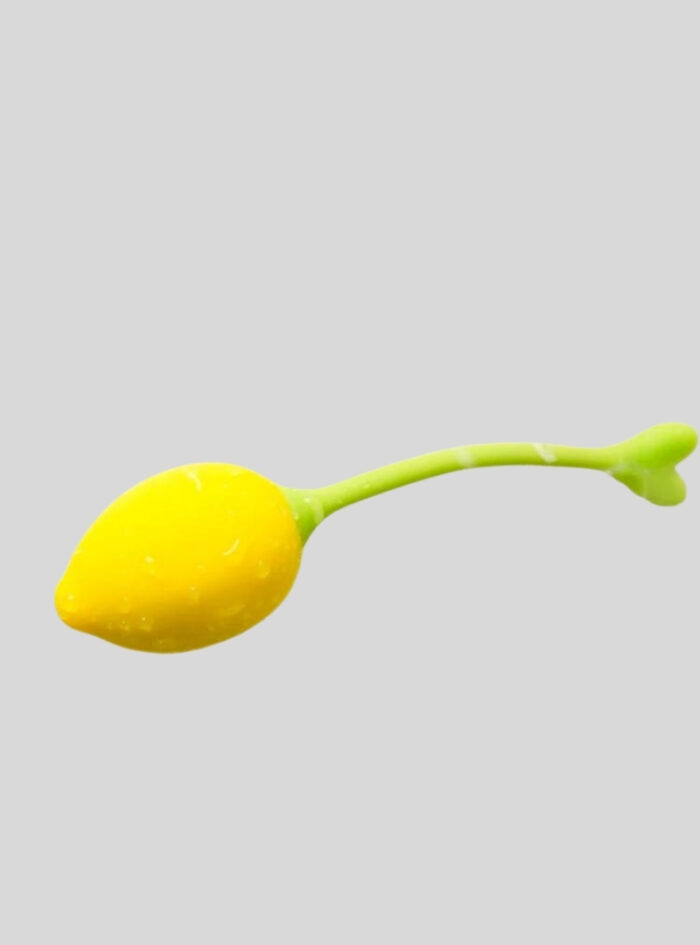 Lemon shaped kegel ball vibrator