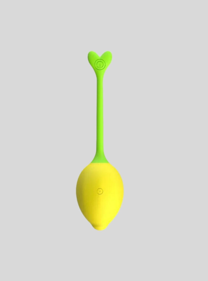 Lemon shaped kegel ball vibrator