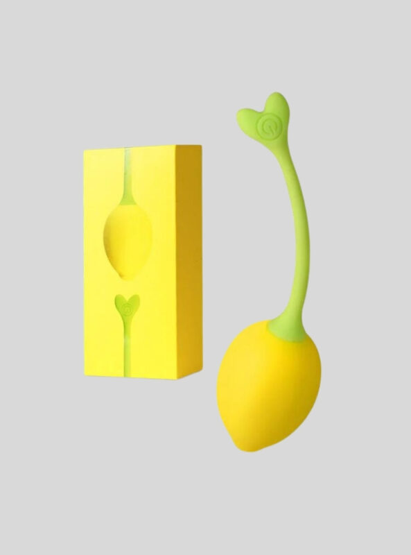 Lemon shaped kegel ball vibrator